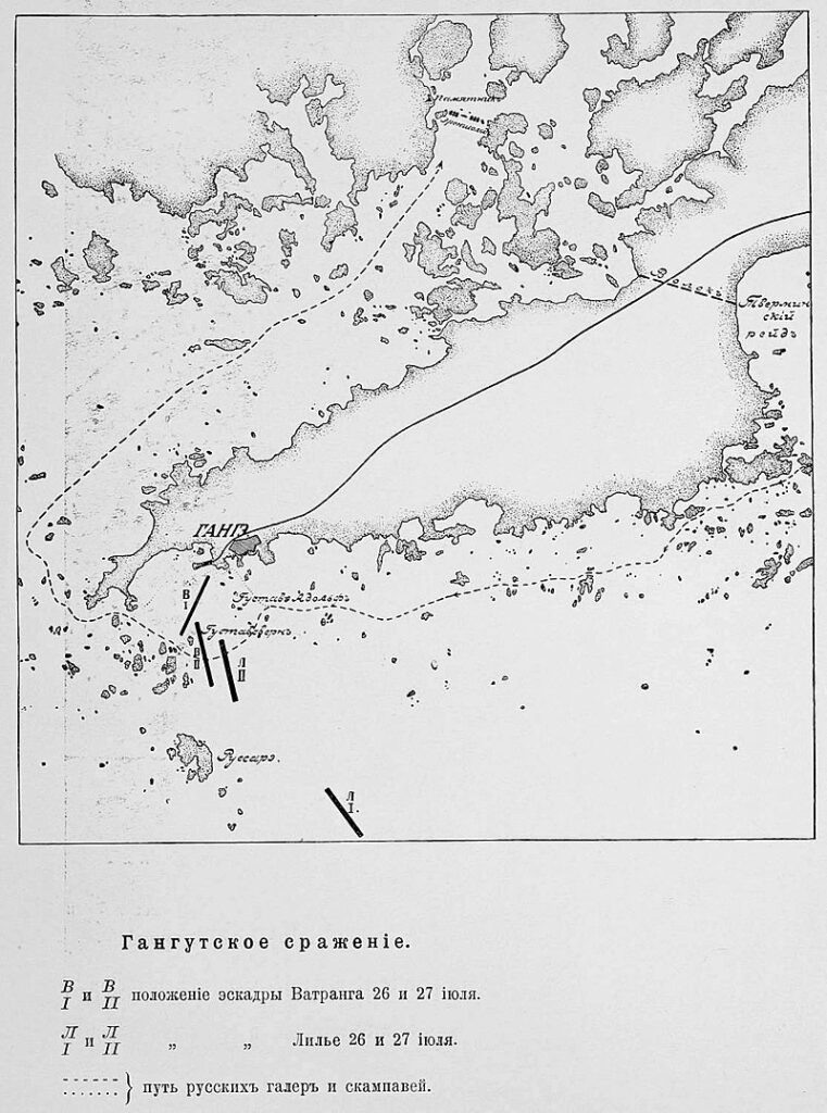 Карта из статьи «Гангутское сражение» («Военная энциклопедия Сытина»). фото: wikipedia.org