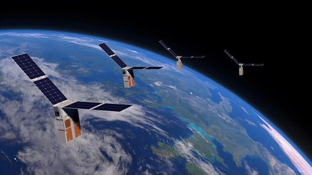 NASA/Blue Canyon Technologies📷Художественное изображение роя спутников-кубсатов