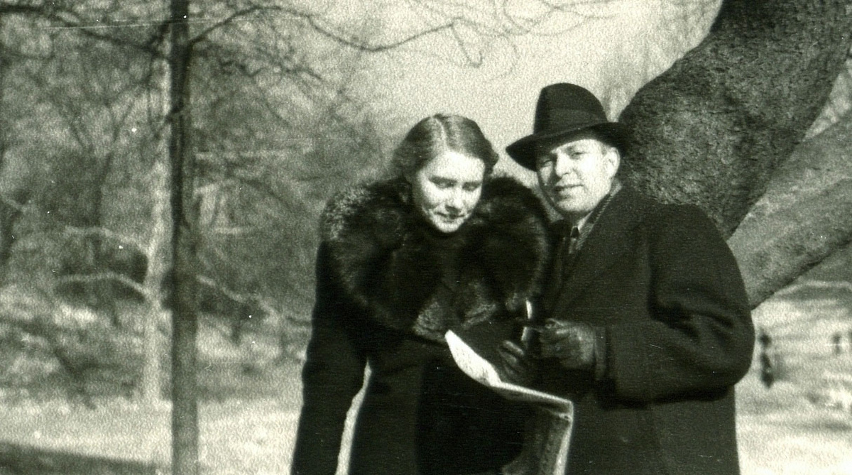 Виктор Александрович Лягин с женой Зинаидой. США, 1940 год (фото из книги "Виктор Лягин" издательство "Молодая гвардия")