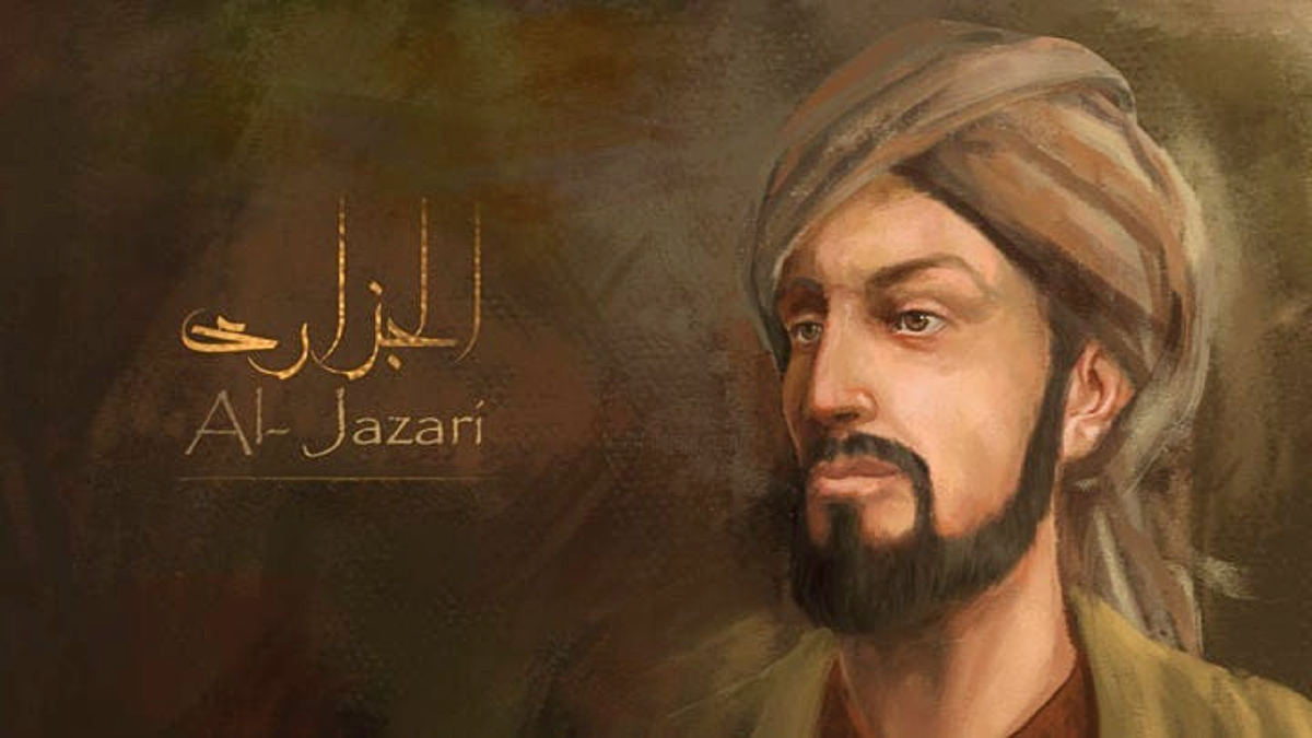 Известное изображение Аль-Джазари. Но не точно, будто он выглядел именно так