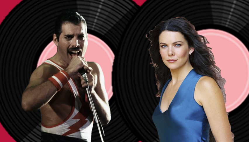 Freddie Mercury, Lauren Christy. Листайте вправо. 