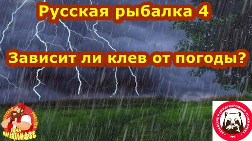 Зависит ли клев от погоды в Русской рыбалке 4?