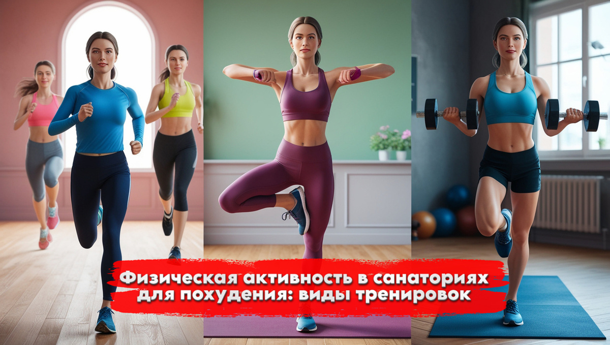 Физическая активность в санаториях для похудения: виды тренировок