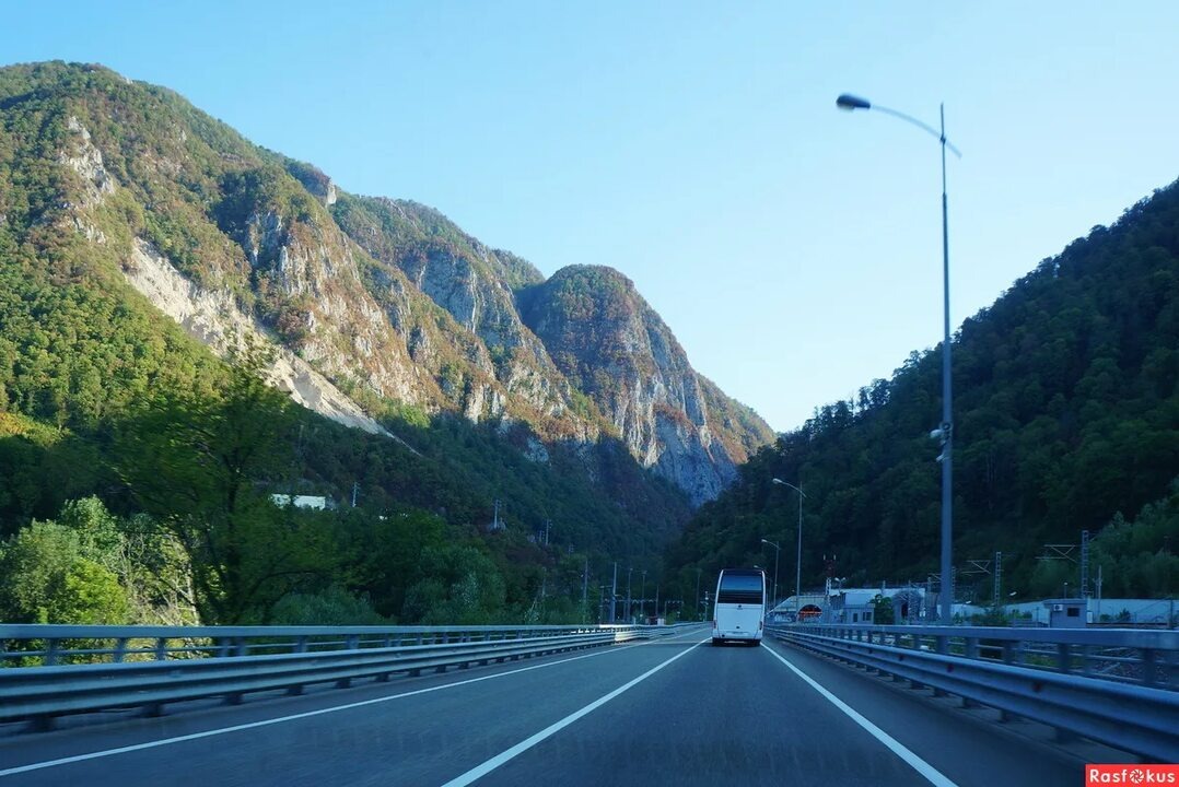 Дорога до Розы Хутор, фото из интернета