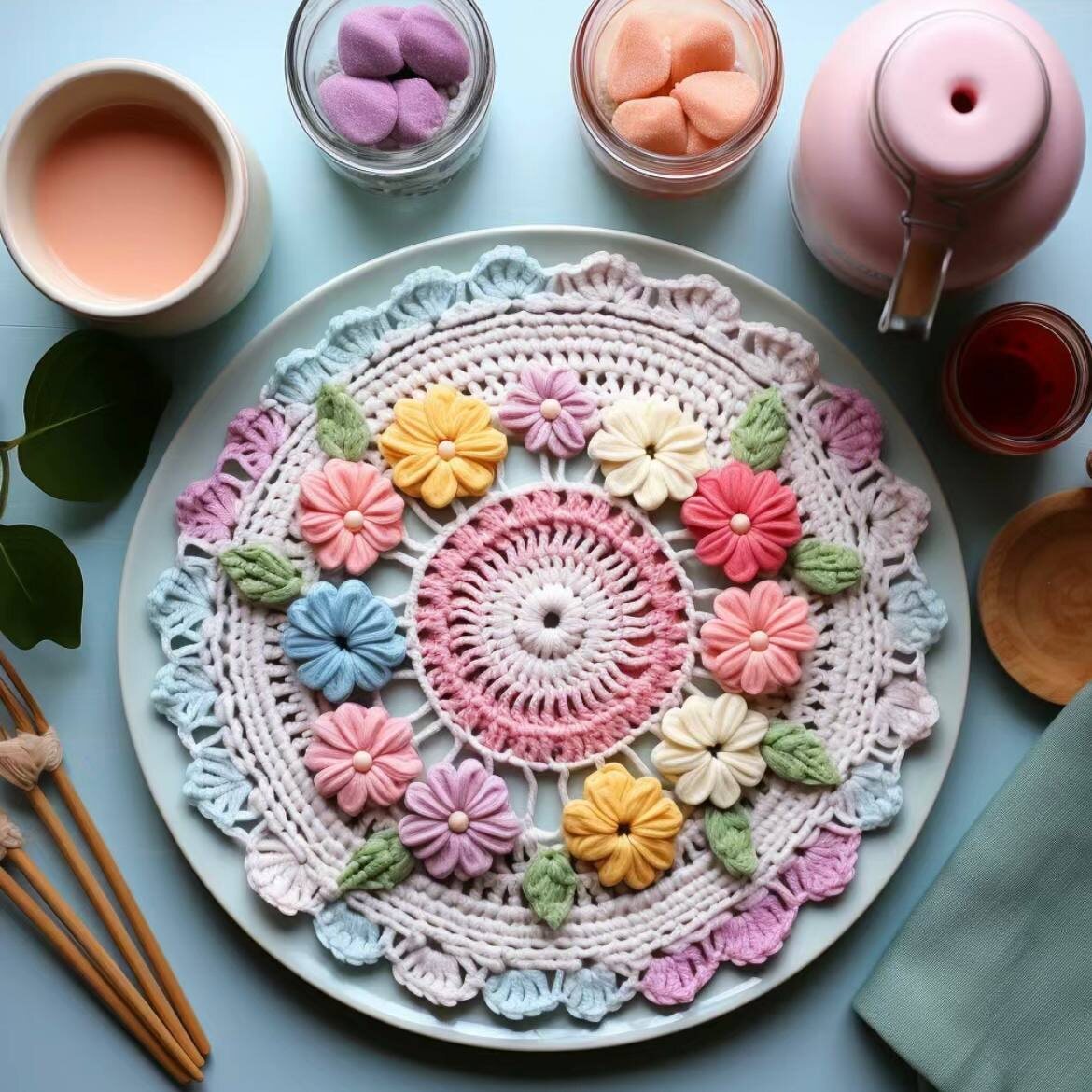 Изображения салфеток созданные ИИ