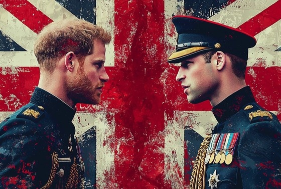    Принцы Гарри и Уильям в представлении ИИ