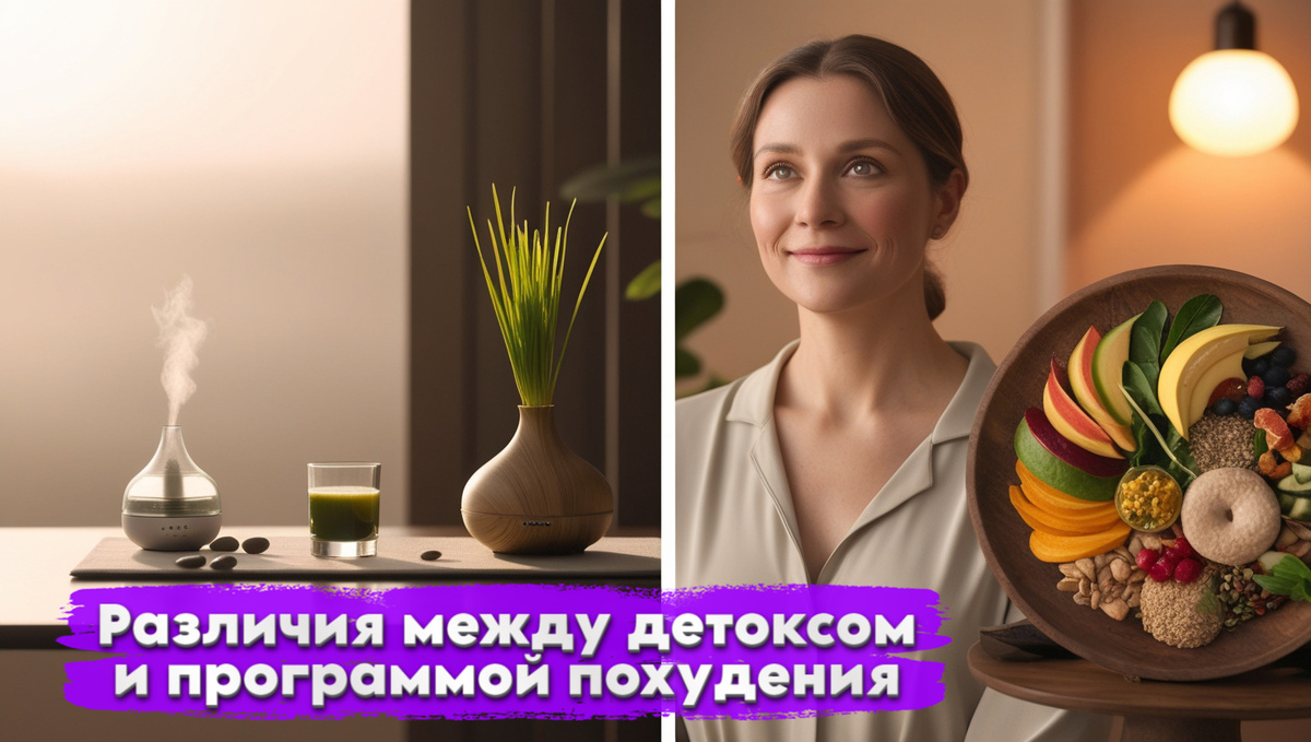 Различия между детоксом и программой похудения в санатории