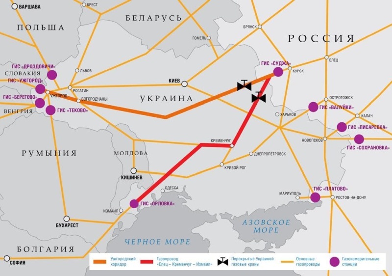    «Газпром» продолжает подачу газа на Украину через «Суджу»