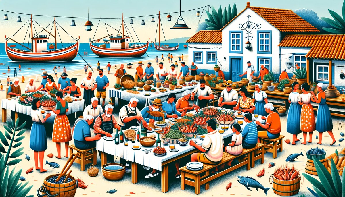 Традиции, связанные с ароуз де маришку (сгенерировано DALL-E)