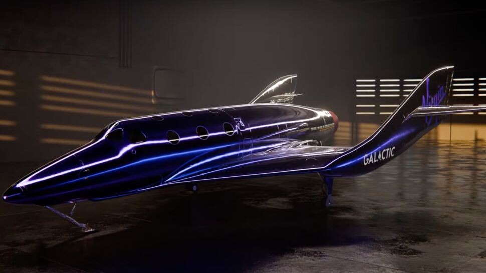 Кадр из видеоролика Virgin Galactic с новым суборбитальным космическим самолётом Delta.    
 Источник: Virgin Galactic  📷
