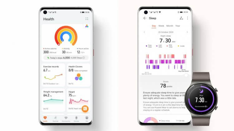    Приложение HUAWEI Health доступно на Android и iOS
