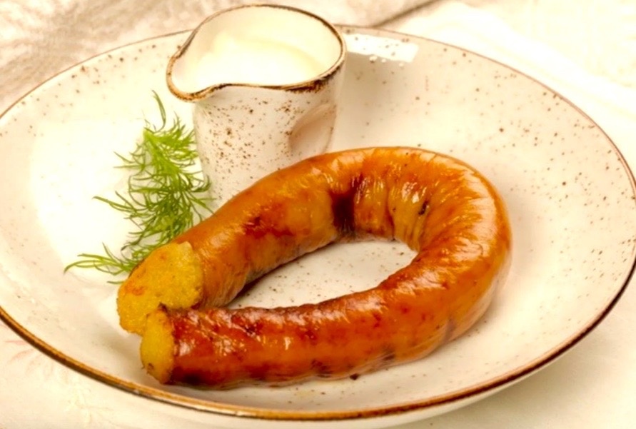 Картофельная колбаса.