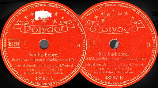 Samba-Expreß I-II. Teil - Friedel Hensch m.d. Cyprys u. H.Woezel, Benny De Weille (1950)