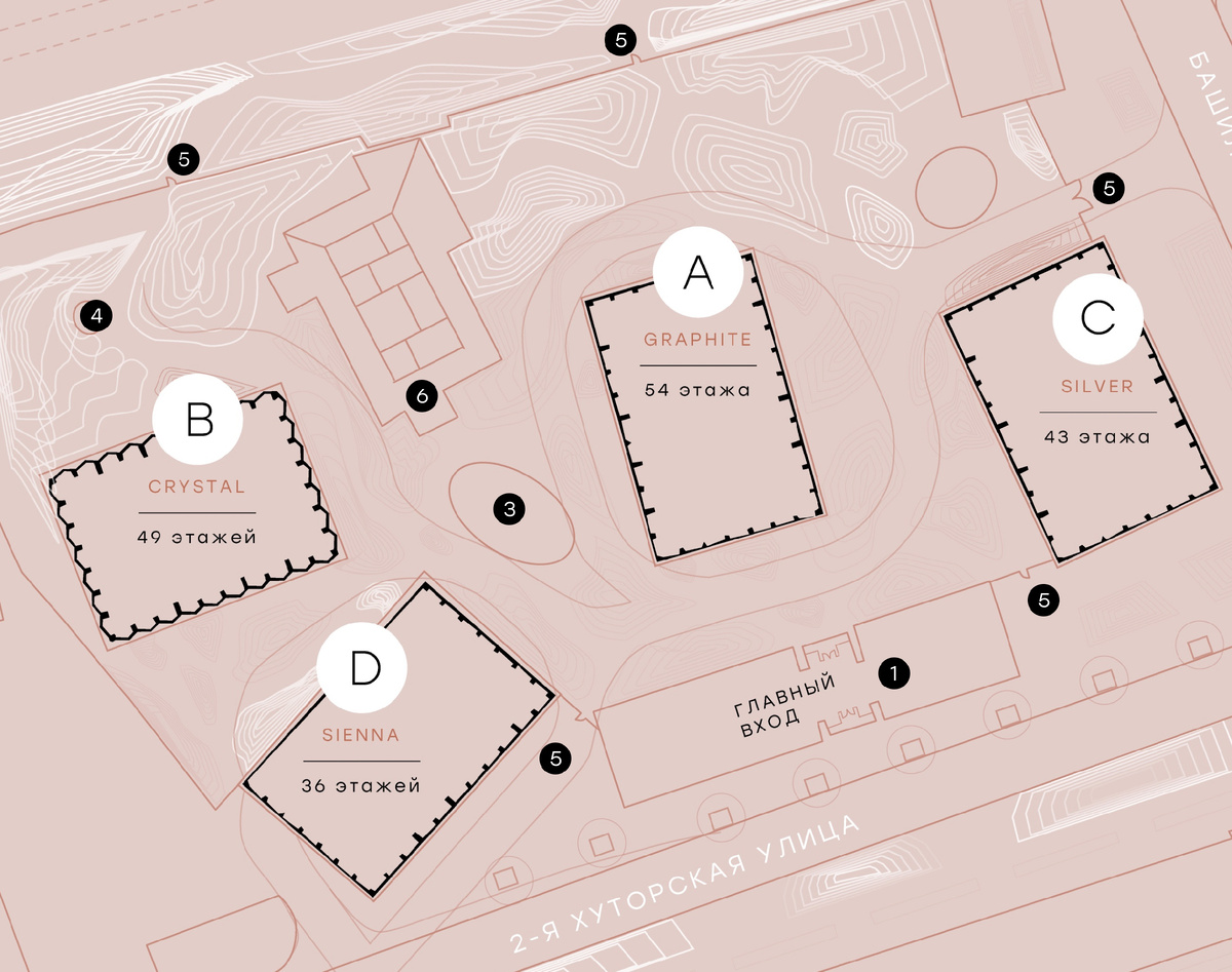 Генплан ЖИЛОГО КОМПЛЕКСА SYMPHONY 34 на сайте застройщика symphony34.com