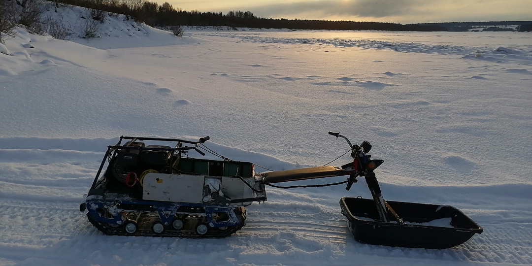 Модуль на мотособаку из того что было!