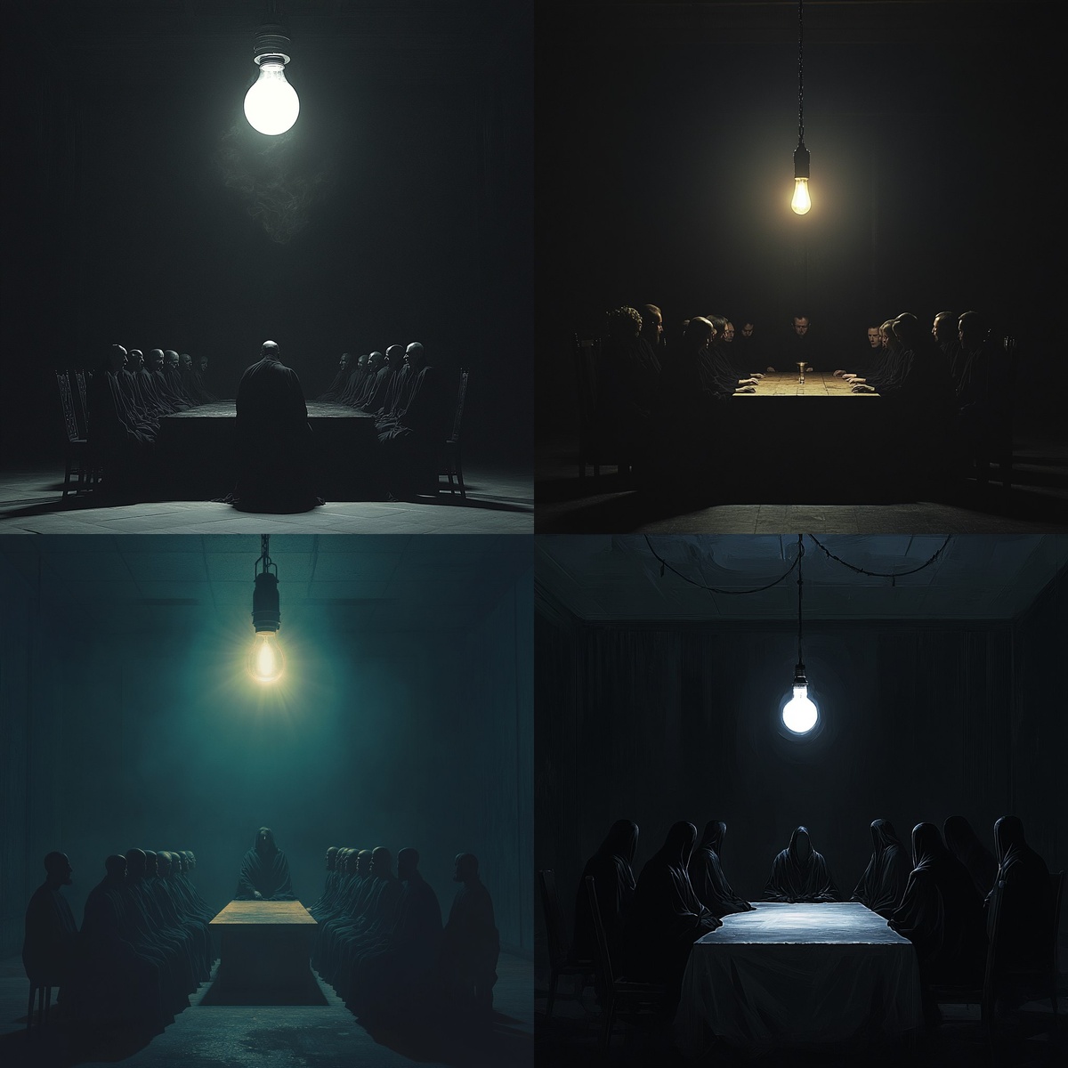 Несколько вариантов заседания изобразил ИИ.🤖 