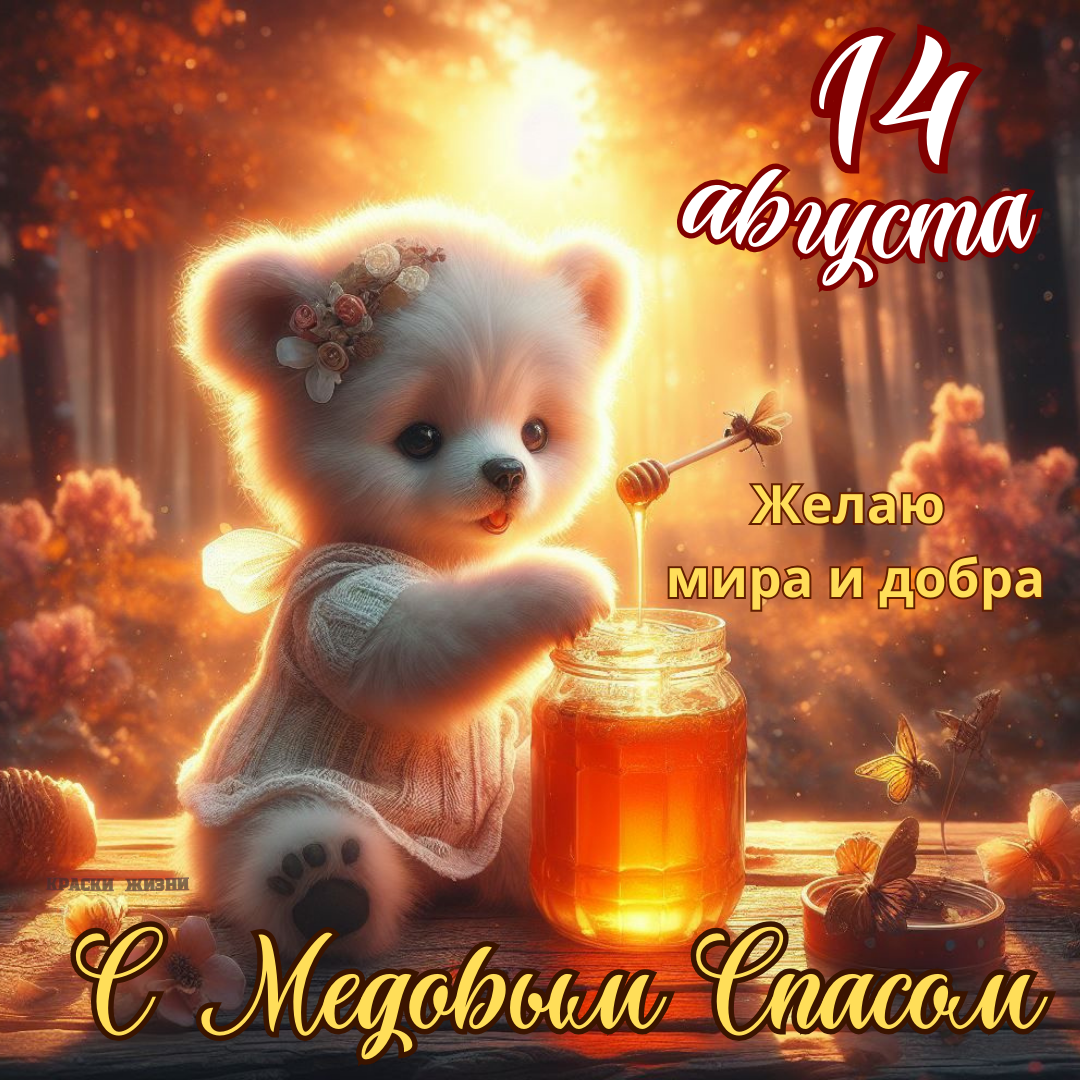 Открытки с медовым спасом красивые