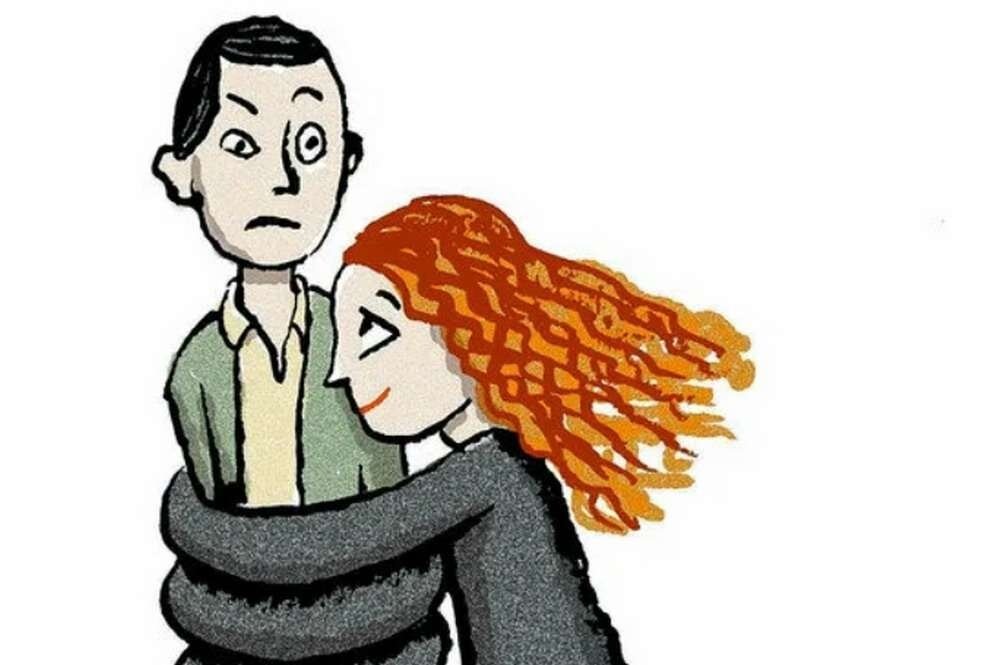 Вот так для партнёра с избегающим типом привязанности выглядит ваше отношение. Даже если вы на самом деле не настолько навязчивы.