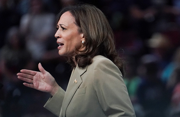   Вице-президент США и кандидат в президенты от Демократической партии Камала Харрис.Go Nakamura/Reuters