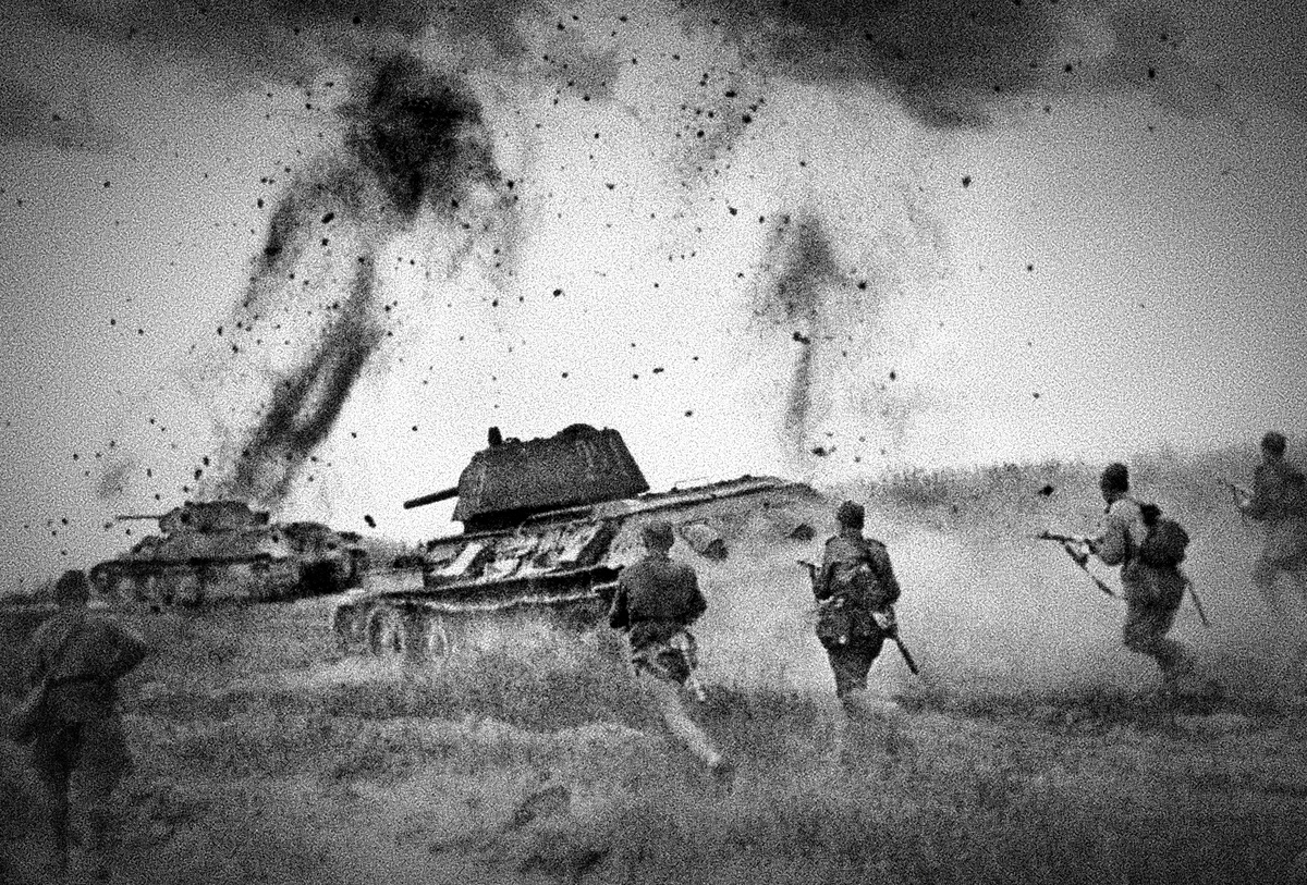 Атака соединений 5‑й гвардейской танковой армии в районе Прохоровки