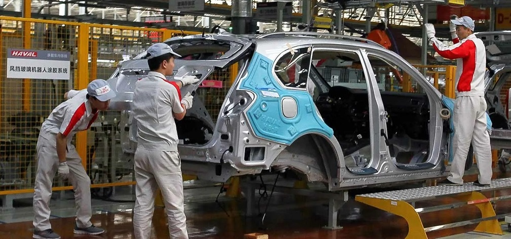 На одном из китайских автозаводов