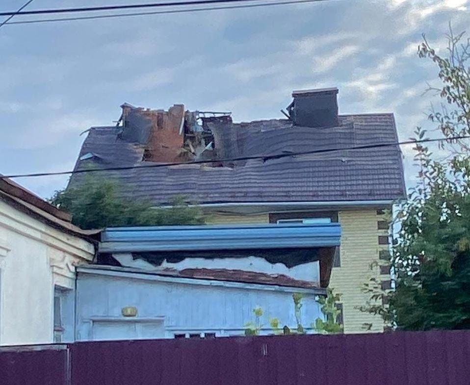    Последствия падения обломков БПЛА показали на фото в Воронеже пресс-служба мэрии Воронежа