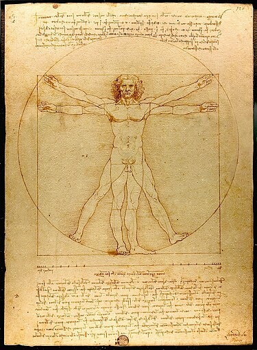 Витрувиа́нский человек» (лат. Homo vitruvianus; итал. L'uomo vitruviano; другие названия: лат. Homo quadratus — Квадратный человек, лат. Domus Aeternus — Вечный Дом) — рисунок выдающегося художника эпохи Высокого Возрождения Леонардо да Винчи.
