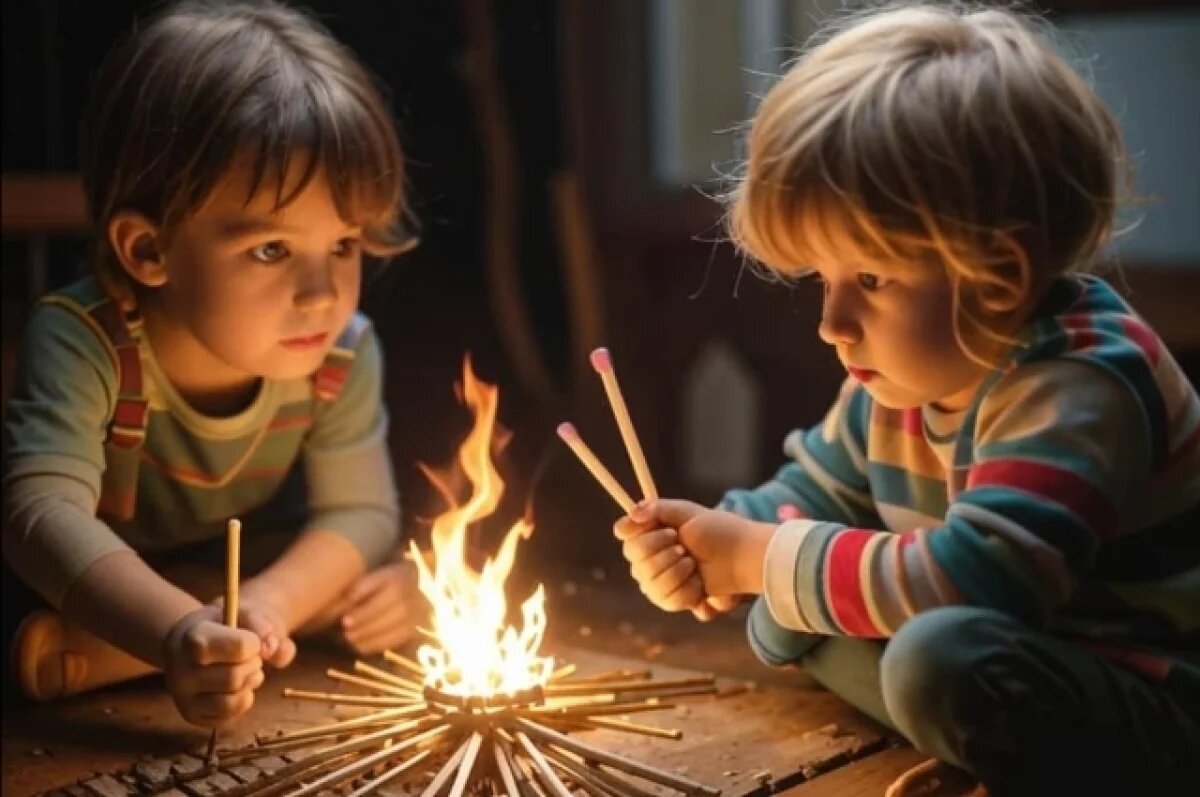    В 2024 году в Ульяновской области из-за детской шалости произошло 4 пожара