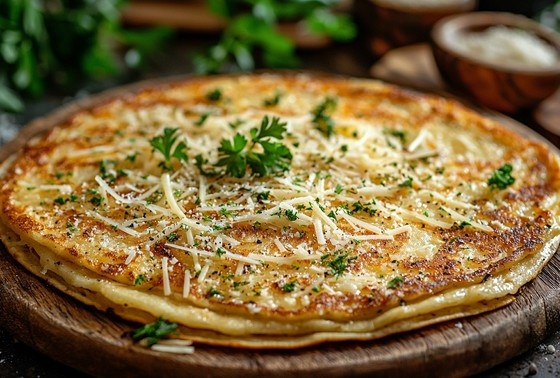    Рецепт тонких блинчиков с сыром