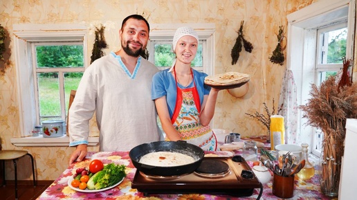 НА ЗАИМКЕ ГОТОВЯТ ДОМАШНИЙ ЧАЙ И ВКУСНЫЕ ЛЕПЕШКИ | ПОЛ В БАНЕ ГОТОВ | ТЕСТ НОВОЙ ПЕЧИ ДЛЯ СВИНЕЙ