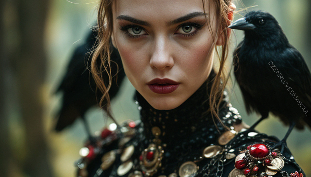 Авторское изображение @vedmasoul. Cгенерировано ИИ. Чистка украшений от порчи