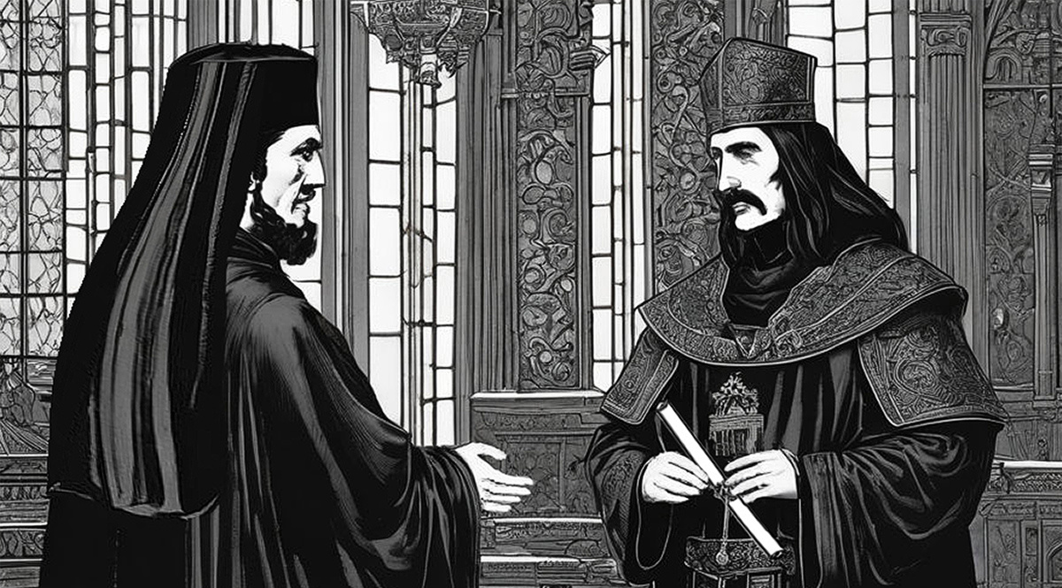 Валашский митрополит и князь Влад Цепеш-Дракула (Рисунок нейросети)