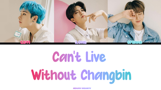 3RACHA (쓰리라차) TRACK 'Can't live without Changbin' Lyrics - текст, перевод, лексика