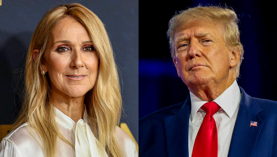 Трамп уже не впервые использует песни Селин Дион на своих митингах (Источник: Cindy Ord / Getty, Brandon Bell / Getty)