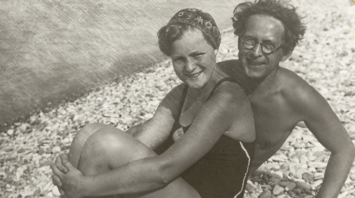 Гуля с папой на отдыхе, 1938 год, Макопсе.