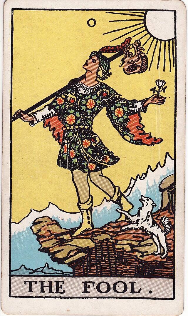 0 Дурак // Таро Райдэра-Уэйта, The Black Tarot