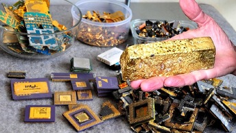 Золотая лихорадка 2.0: Королевский монетный двор превращает старые ноутбуки в золотые украшения