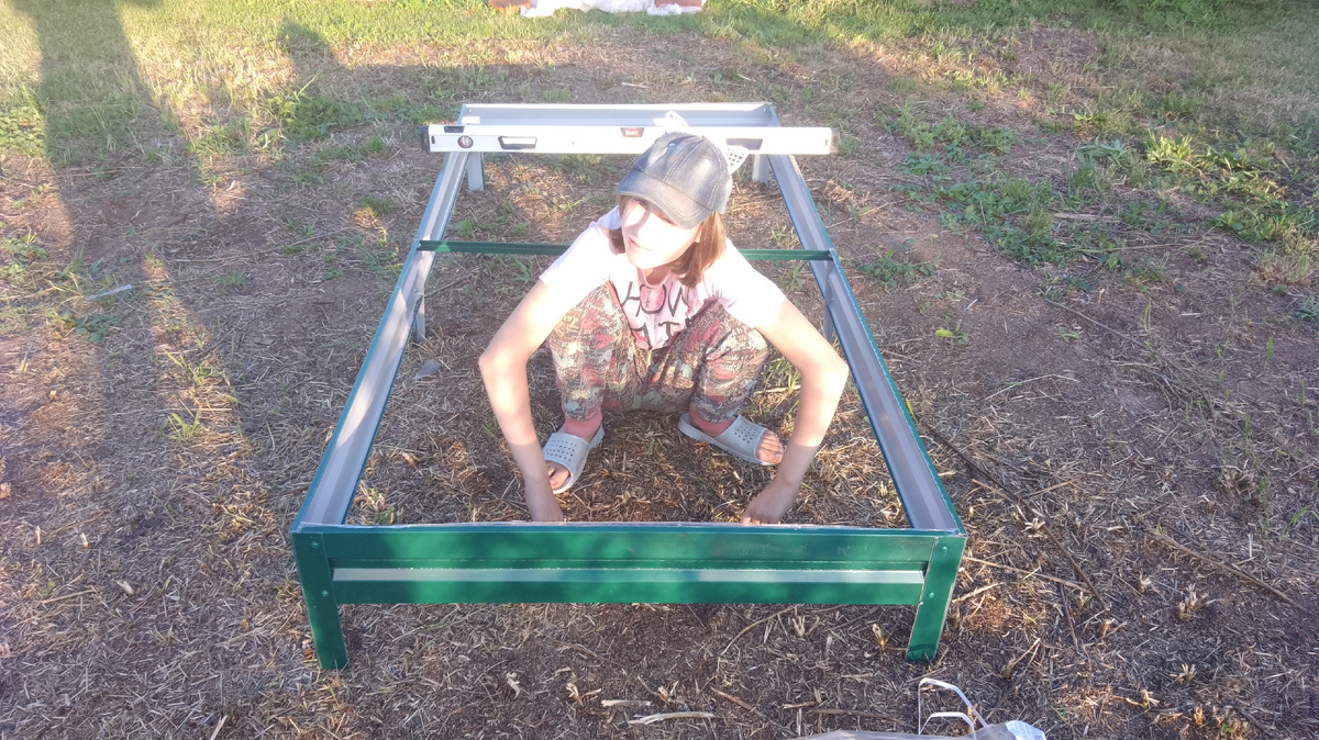 Собрали первую грядку 