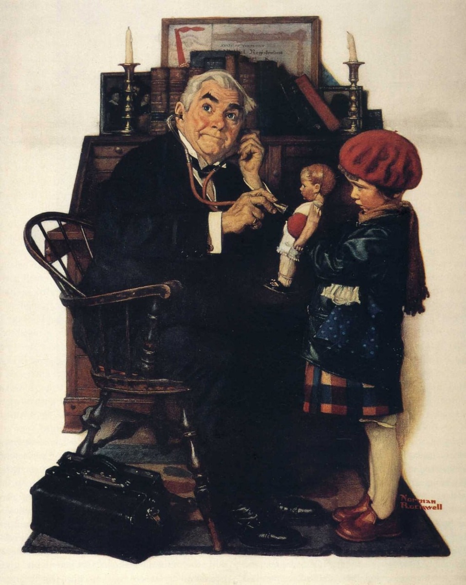Норман Роквелл «Доктор и кукла», 1929
