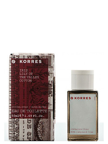 Iris Lily of the Valley Cotton Korres — это аромат для женщин, он принадлежит к группе цветочные. Iris Lily of the Valley Cotton выпущен в 2010 году. Верхняя нота: Ландыш; средние ноты: Ирис и Роза; базовые ноты: Цветок хлопка и Мускус.