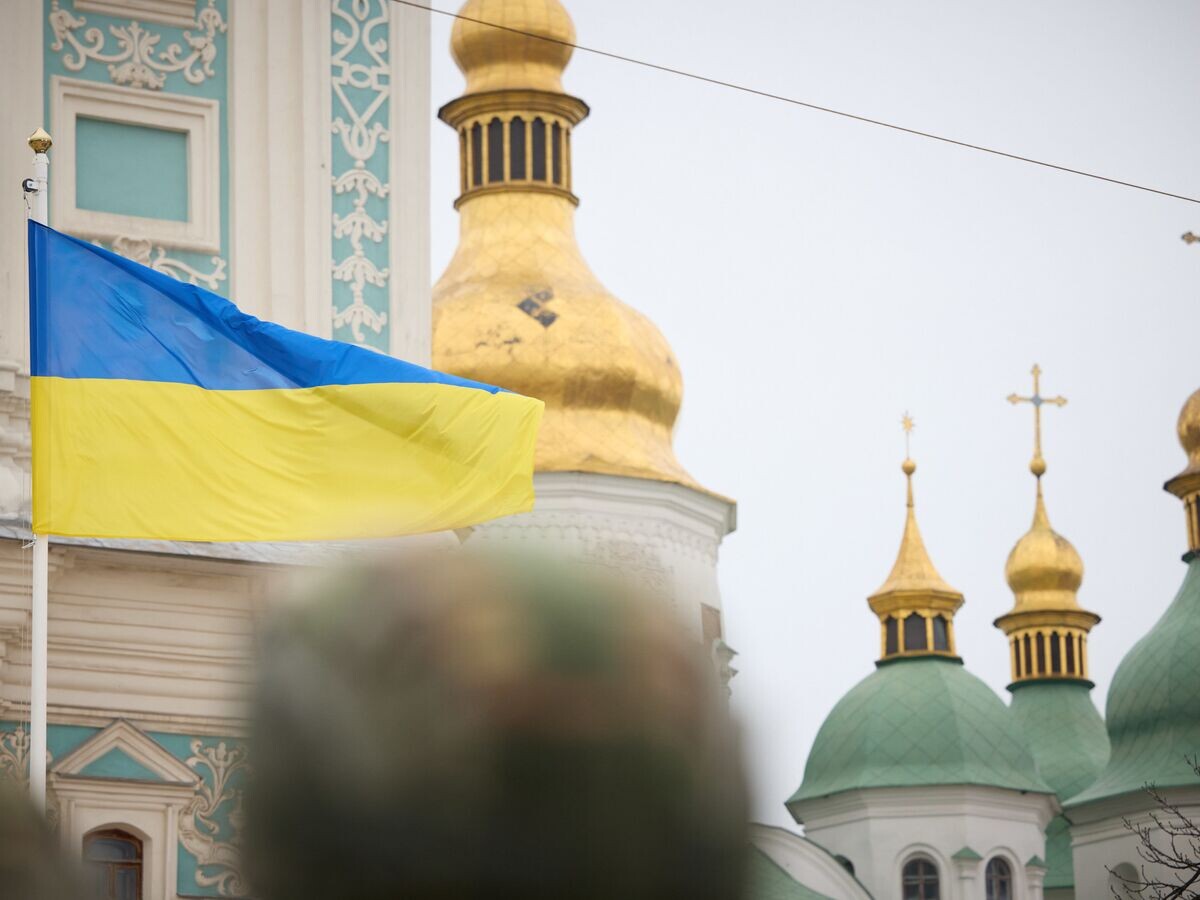    Украинский флаг, Киев© Фото : Public Domain/President Of Ukraine