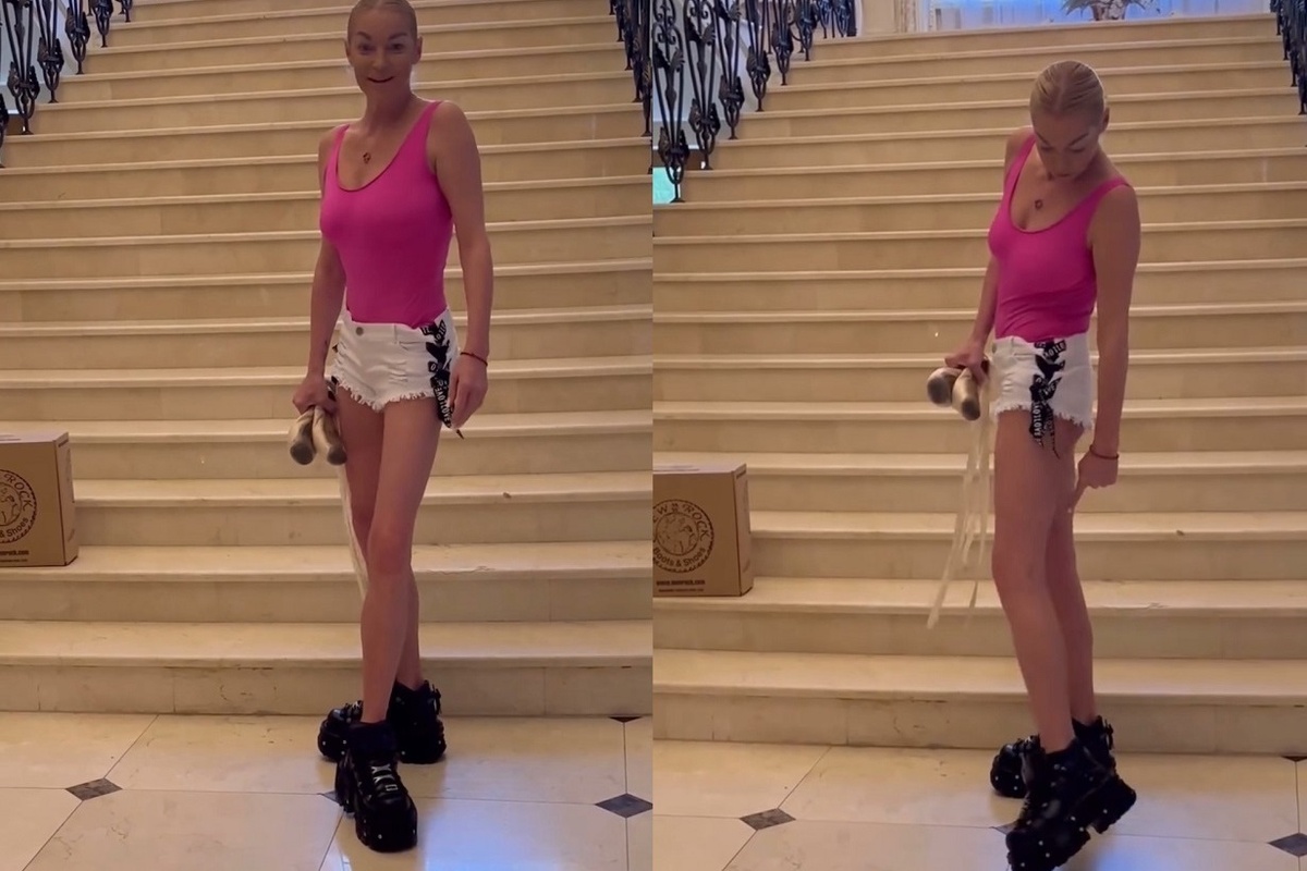 Анастасия Волочкова удивила своей новой обувью. Фото: социальные сети.