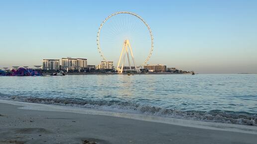 Дубай🇦🇪[4К] Пляж Марина-JBR Marina Beach