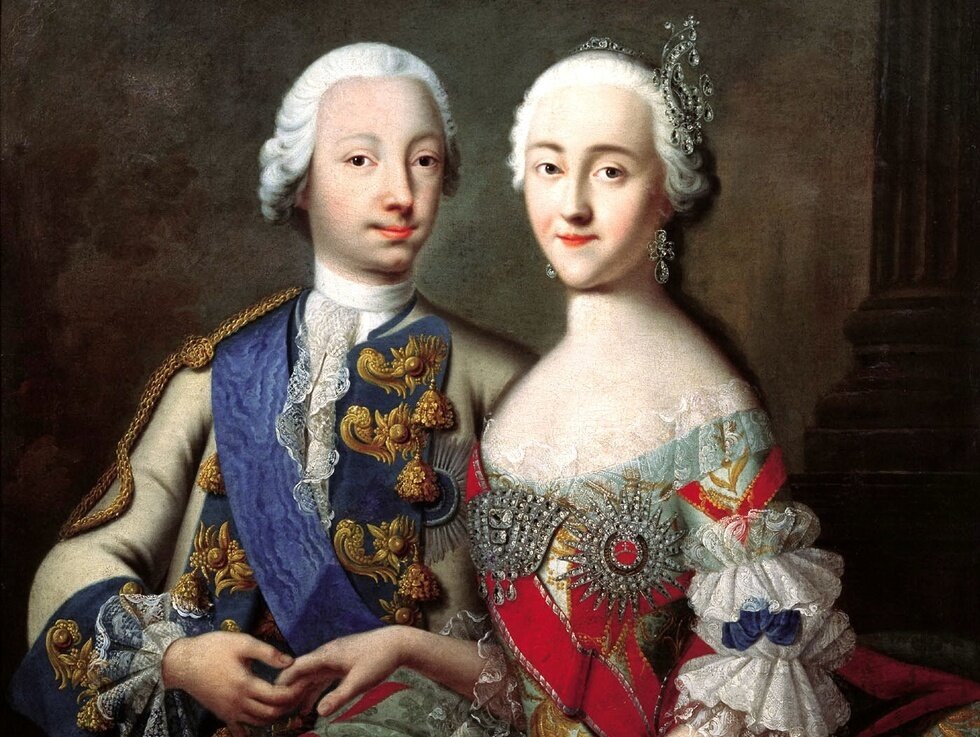 Петр III и Екатерина II