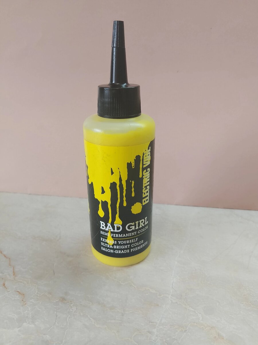 Оттеночное средство для волос Bad girl неоновый жёлтый