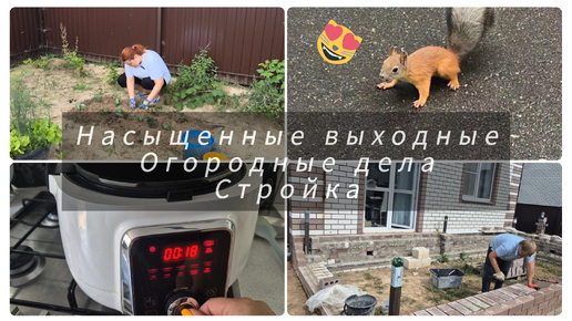 Насыщенные выходные. Прогулка с ребенком. Огородные дела.Стройка.