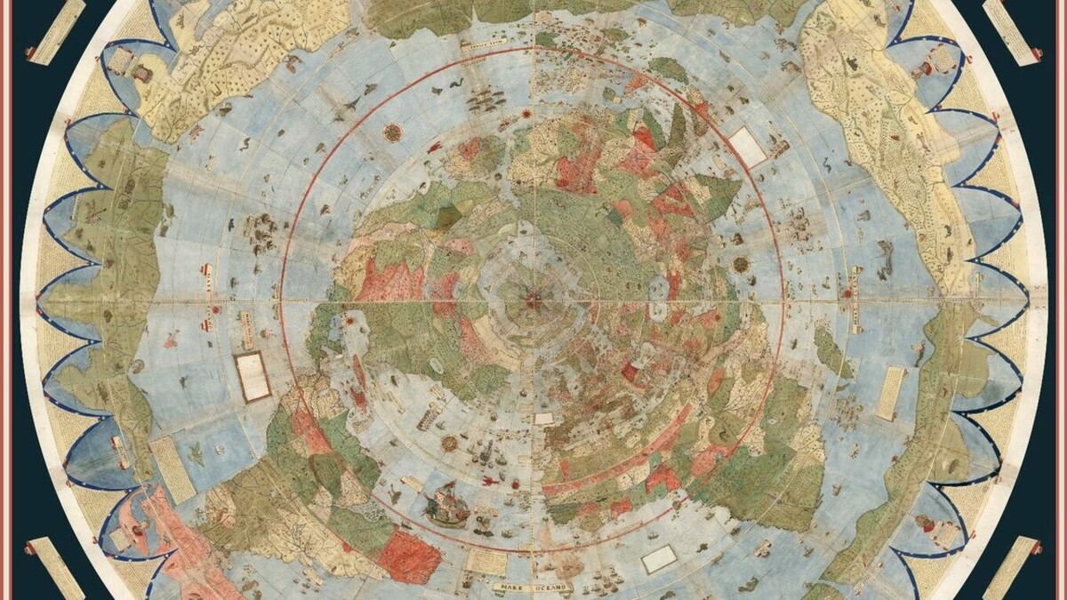 Карта Урбана Монте 1587 год