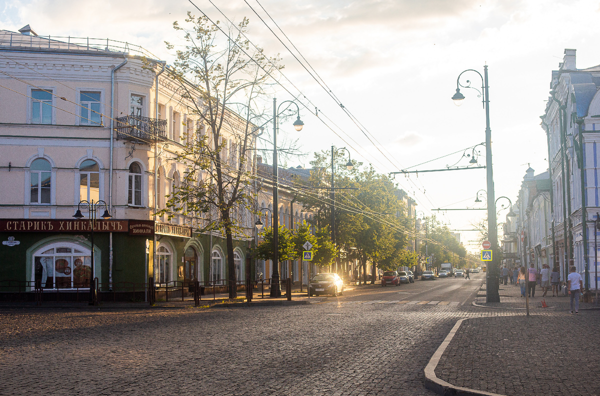 Центр Рыбинска. Ярославская область. Фото автора статьи  