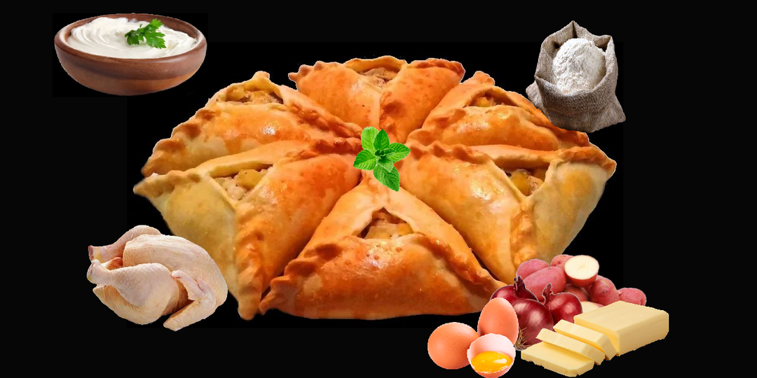 Курники – пирожки на тесте без дрожжей