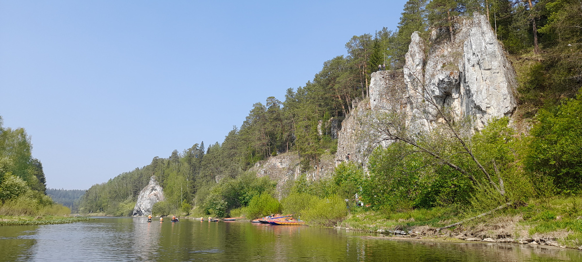 Фото со сплава 2023 года, Георгиевские скалы на реке Чусовой